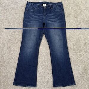 Z Cavaricci Jeans Blue Womens 18 Bootcut Stretch Denim Y2K Flare Casual Boho VTG